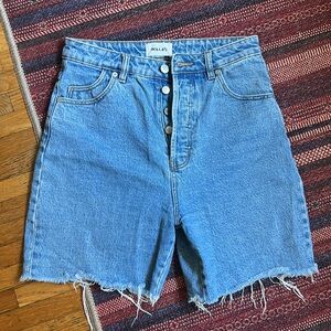 ROLLA'S Medium Blue High-Waist Denim Shorts